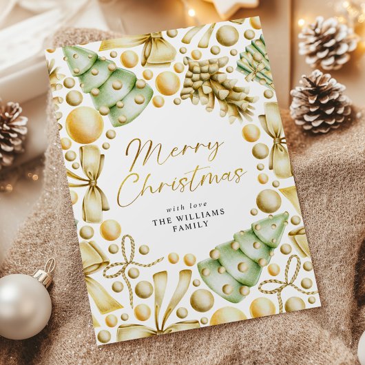 Modern Gold Script Weihnachten