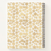 Modern Gold Snowflakes Christmas Recipes  Notizblock (Rückseite)