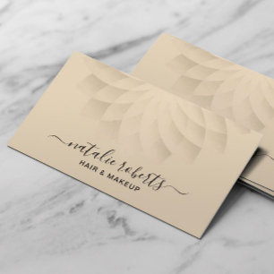 Modern Gold Spirituosen Makeup Artist Salon WELLNE Visitenkarte