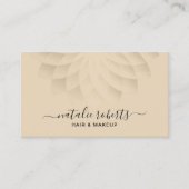 Modern Gold Spirituosen Makeup Artist Salon WELLNE Visitenkarte (Vorderseite)