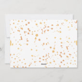 Modern Gold Splash Frohe Weihnachtsfotokarte Feiertagskarte (Rückseite)