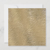 Modern Gold Texture Border Personalized Name Mitteilungskarte (Rückseite)