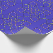 Modern Gold-Tone Geometric Pattern Wrapping Paper Geschenkpapier (Ecke)