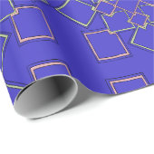 Modern Gold-Tone Geometric Pattern Wrapping Paper Geschenkpapier (Rolleneckpunkt)