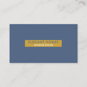 Modern Gold und Blau Visitenkarte
