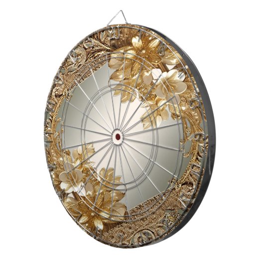 Modern Gold Verziert Bläserdartboard Dartscheibe (Vorderseite rechts)