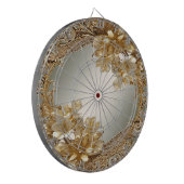 Modern Gold Verziert Bläserdartboard Dartscheibe (Vorderseite Links)