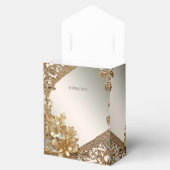 Modern Gold Verziert Floral Fevor Box Geschenkschachtel (Geöffnet)