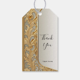 Modern Gold Verziert Gift Tag Geschenkanhänger