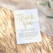 Modern Gold Vielen Dank Dankeskarte
