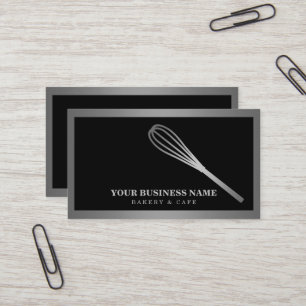 Modern Gold Whisky Bakery Business Card Visitenkarte