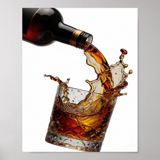 Modern Gold WHISKY SPLASH Poster (Vorne)