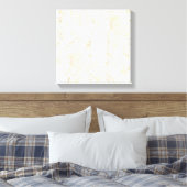 Modern Gold White Floral Doodles Line Art Leinwanddruck (Insitu (Schlafzimmer))