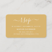 Modern Gold & White Simple Script UAWG Begleitkarte (Vorderseite)