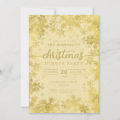 Modern Gold Winter Wonderland Weihnachten Einladung (Vorderseite)