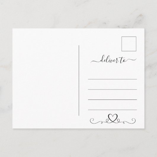 Modern Golden Green Agate Marble Save the Date Ankündigungspostkarte (Rückseite)