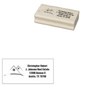 Modern Golden House Logo Real Anwesen Gummistempel (Stempel)