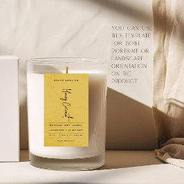 Modern Golden Rustic Label Rechteckiger Aufkleber