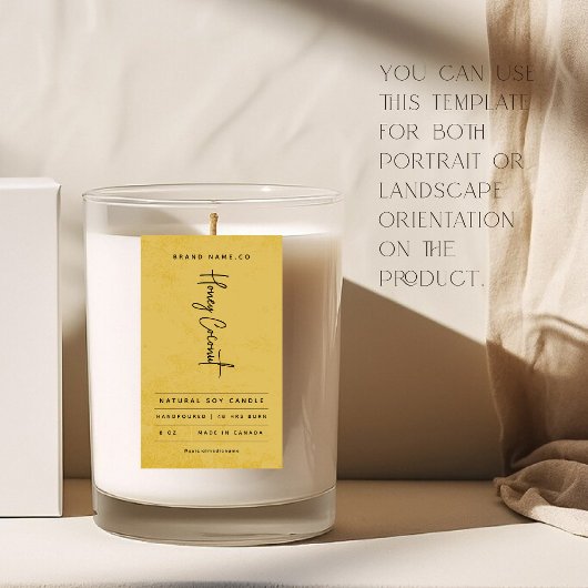 Modern Golden Rustic Label Rechteckiger Aufkleber