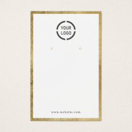 Modern goldene Grenze, benutzerdefiniertes Logo Oh