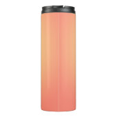 Modern Goldene Sonnenuntergänge Blume Monogramm Na Thermosbecher (Rückseite)