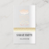 Modern goldener Lotus Visitenkarte (Vorderseite)