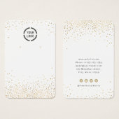 Modern goldfarbener Glitzer mit individueller Ohrm (Vorne & Hinten)