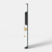 Modern Goldfish White iPhone 14 Hüllen Hülle (Linke Seite)