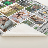 Modern Golf 10 Foto Collage Monogram Name Sherpadecke (3/4)