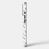 Modern Golf Golfer Club Ball Muster Weiß Case-Mate iPhone Hülle (Rückseite / Links)