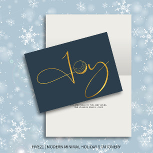 Modern Golf Joy & Peace Navy Blauer Weihnachten ge