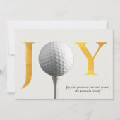 Modern Golf Joy & Peace Weihnachten (Vorderseite)