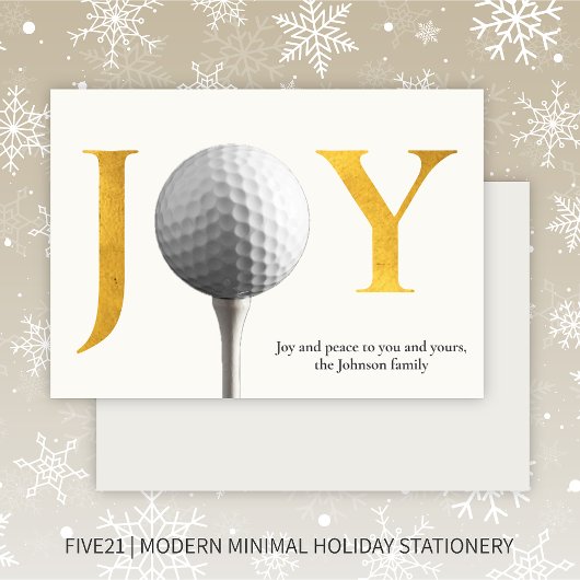 Modern Golf Joy & Peace Weihnachten