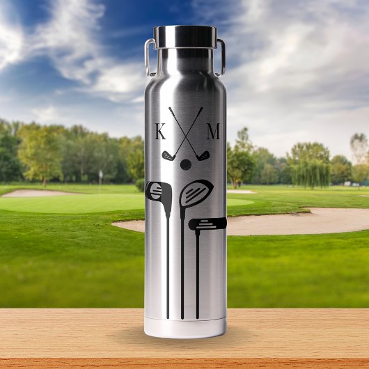 Modern Golf Logo | Monogramm Minimalistisch Trinkflasche