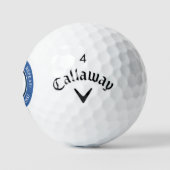 Modern Golfer Blue Humor Damen-Golfgeschenk Golfball (Logo)