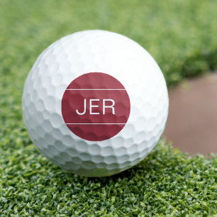 Modern Golfer Einfaches Monogramm Kühl Kräftiges R Golfball
