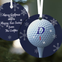 Modern Golfer Merry Golfmas Frohes neues Swing Gol