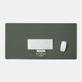 MODERN GOLFER MONOGRAM NAME DARK GREEN SCHREIBTISCHUNTERLAGE (Tastatur & Maus)