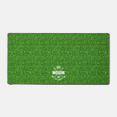 MODERN GOLFER MONOGRAM NAME GRASS GREEN SCHREIBTISCHUNTERLAGE (Vorderseite)