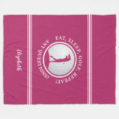 Modern Golfer Sports Monogram Name Golf Niedlich P Fleecedecke (Vorderseite (Horizontal))