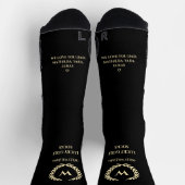 MODERN GOLFER VATER'S DAY GOLF MONOGRAM LUCKY SOCKEN (Oben)