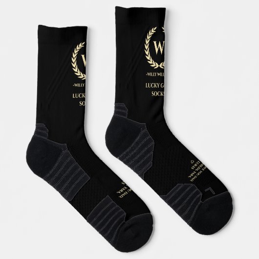 MODERN GOLFER VATER'S DAY GOLF MONOGRAM LUCKY SOCKEN (Rechts)