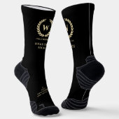 MODERN GOLFER VATER'S DAY GOLF MONOGRAM LUCKY SOCKEN (Gewinkelt)