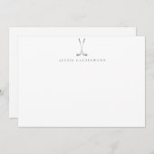 Modern Golfers Personalized Mitteilungskarte (Vorne/Hinten)