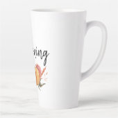 Modern Good Morning Pumpkin Zitat Milchtasse (Rechts)