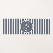 Modern Good Vibes Only Blue Stylish Typografie Yogamatte (Vorderseite (Horizontal))