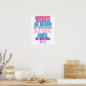 Modern Goodbye Farewell Party Poster (Küche)