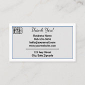 Modern Google Review Card Template mit QR Code Lin Visitenkarte (Rückseite)