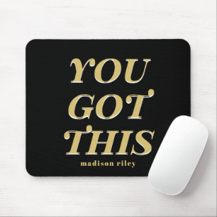 Modern got du diesen schwarzen Namen Mousepad