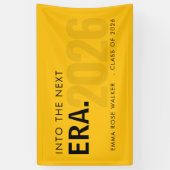 Modern Grad Era 2026 Yellow Typography Banner (Vertikal)